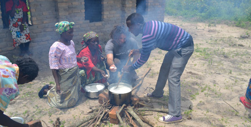 Preparing Nshima